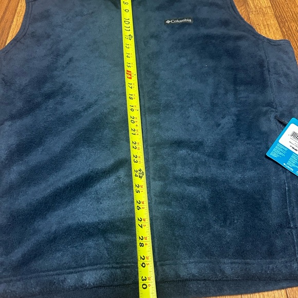 NWT Columbia Cathedral Peak Vest Men's Large Sleeveless Blue Mock Neck Polyester - Picture 5 of 6